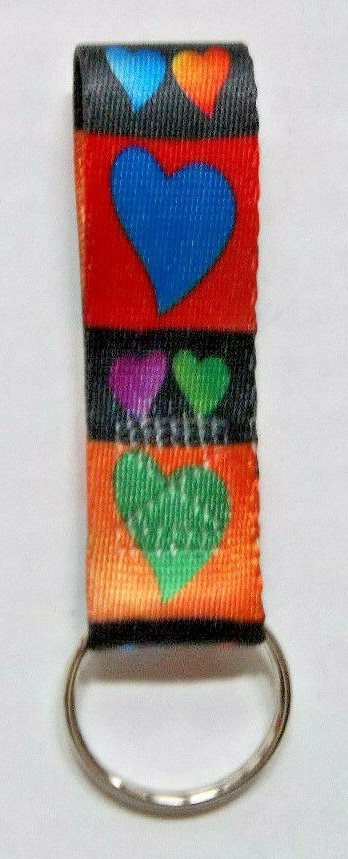 TuffLock Keychain HEARTS 1"x 4" ~ New