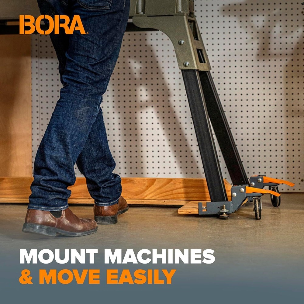 Mobile Base Kit Heavy Duty Adjustable Rolling Set Dolly Roller Frame and Casters