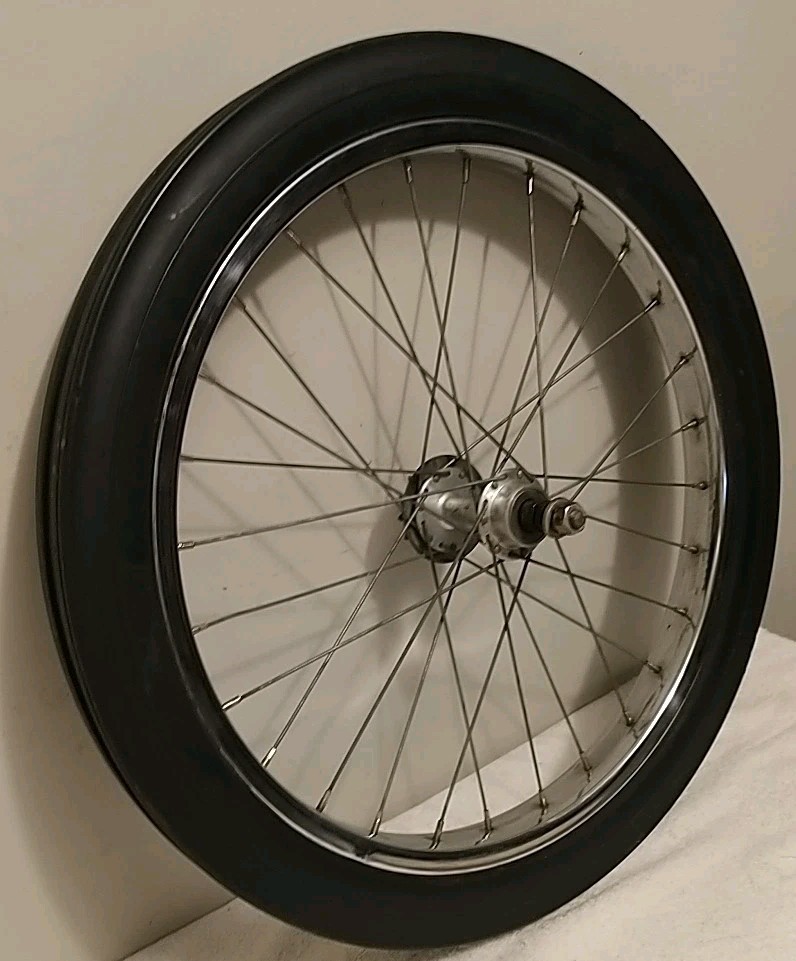 Vintage 1970's Schwinn 28 Spoke 20" Exerciser Bike Wheel