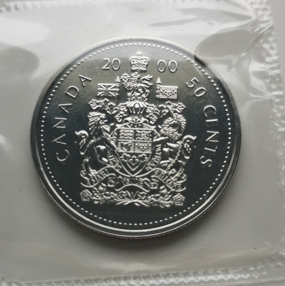 *** CANADA  50  CENTS  2000  ***  PROOF  LIKE  ***  SEALED  COIN  ***