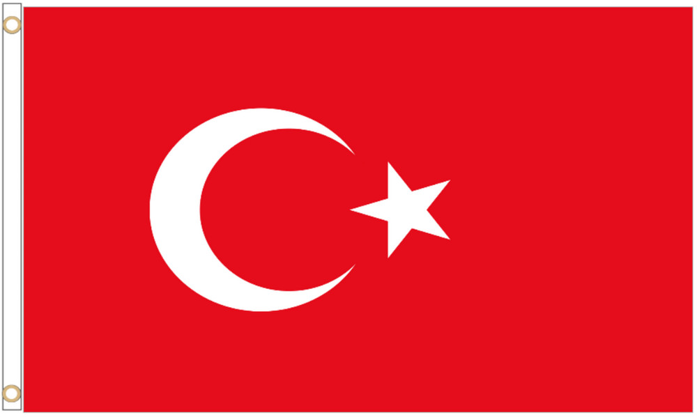 Turkey Polyester Flag - Choice of Sizes
