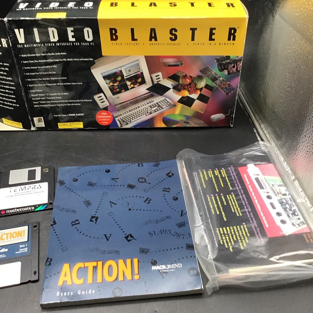 Creative Labs Video Blaster Multimedia Interface For Your PC Windows 3.1