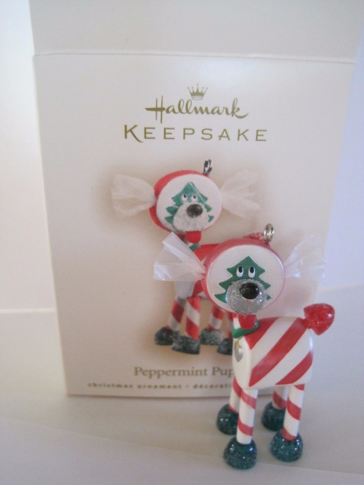 Hallmark Keepsake Ornament Peppermint Pup 2007