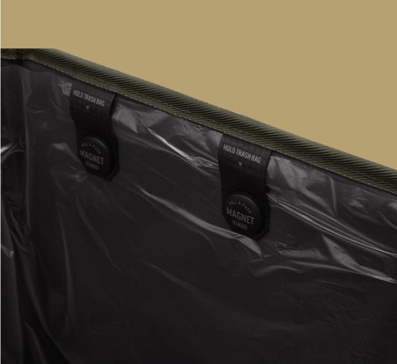 Cargo Container / Twin Trash Box / Foldable / Camping / Black / Express