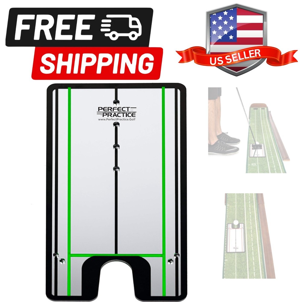 Golf Putting Mirror – Reflective Alignment Aid for Accuracy & Form – Portable...