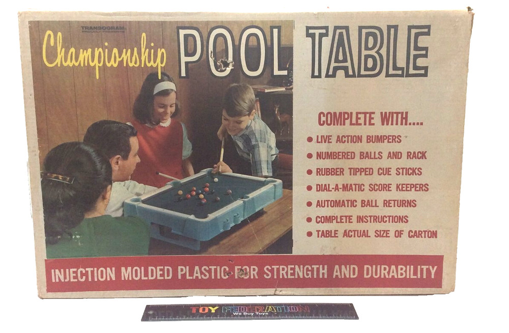 Transogram CHAMPIONSHIP POOL TABLE -AS-IS-