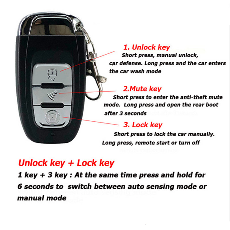 Car Keyless Entry Push Button Engine Ignition Start Stop Remote Engine System
