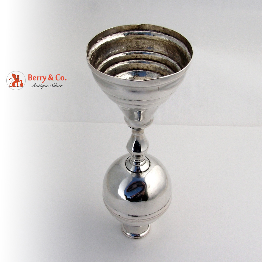 Mate Cup Pedestal Base Spanish Colonial Silver 1750