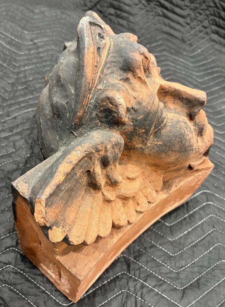 Architectural Salvage Terra Cotta Figural Keystone