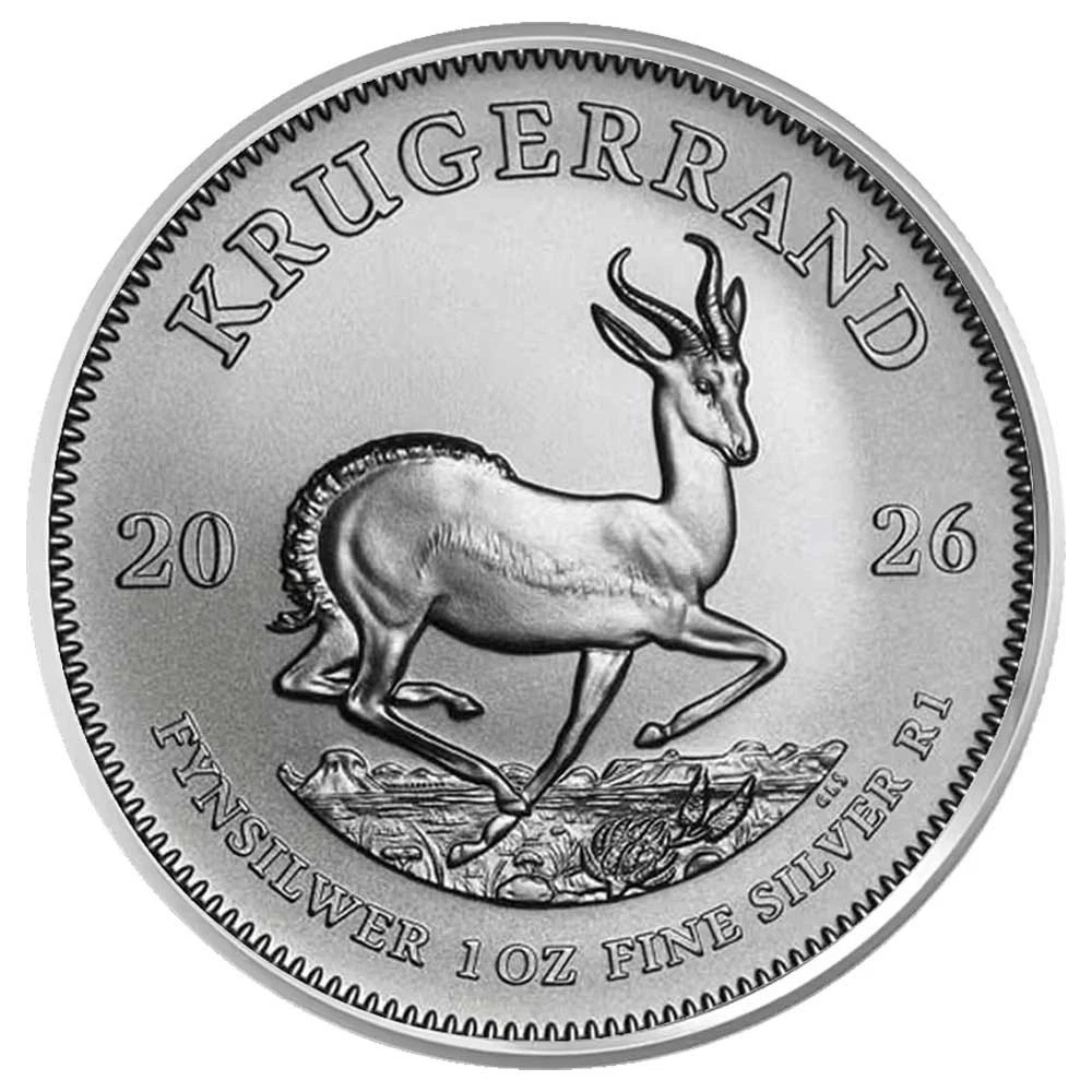 2026 South Africa 1 oz 999 Fine Silver Krugerrand Coin BU