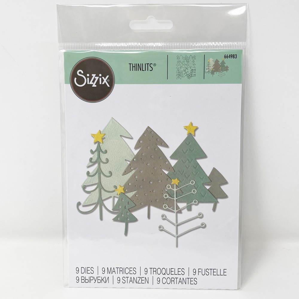 Sizzix Thinlits Winter Christmas Cutting Dies Bundle Knitted Penguin Pals NEW