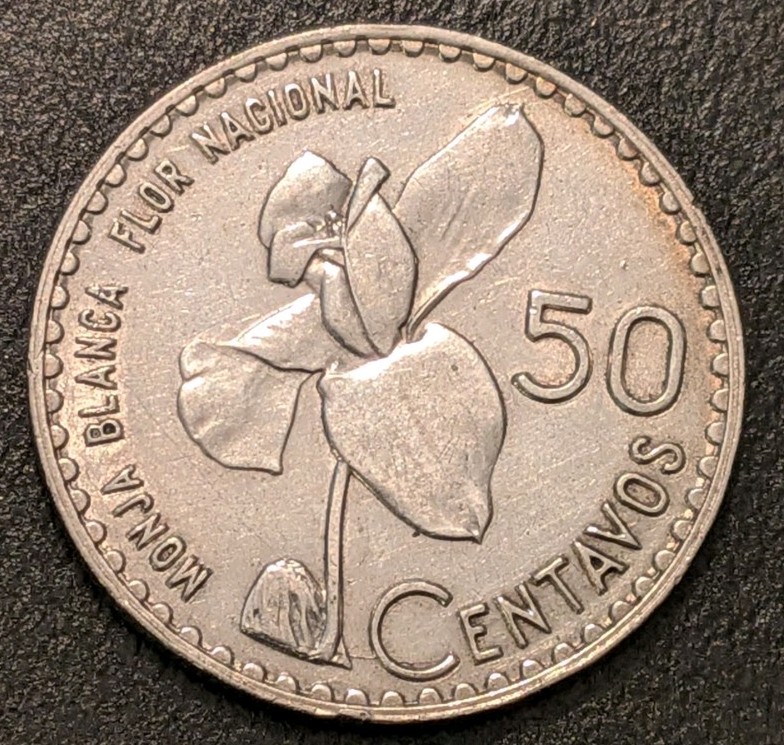 1962 Guatemala  50 Centavos