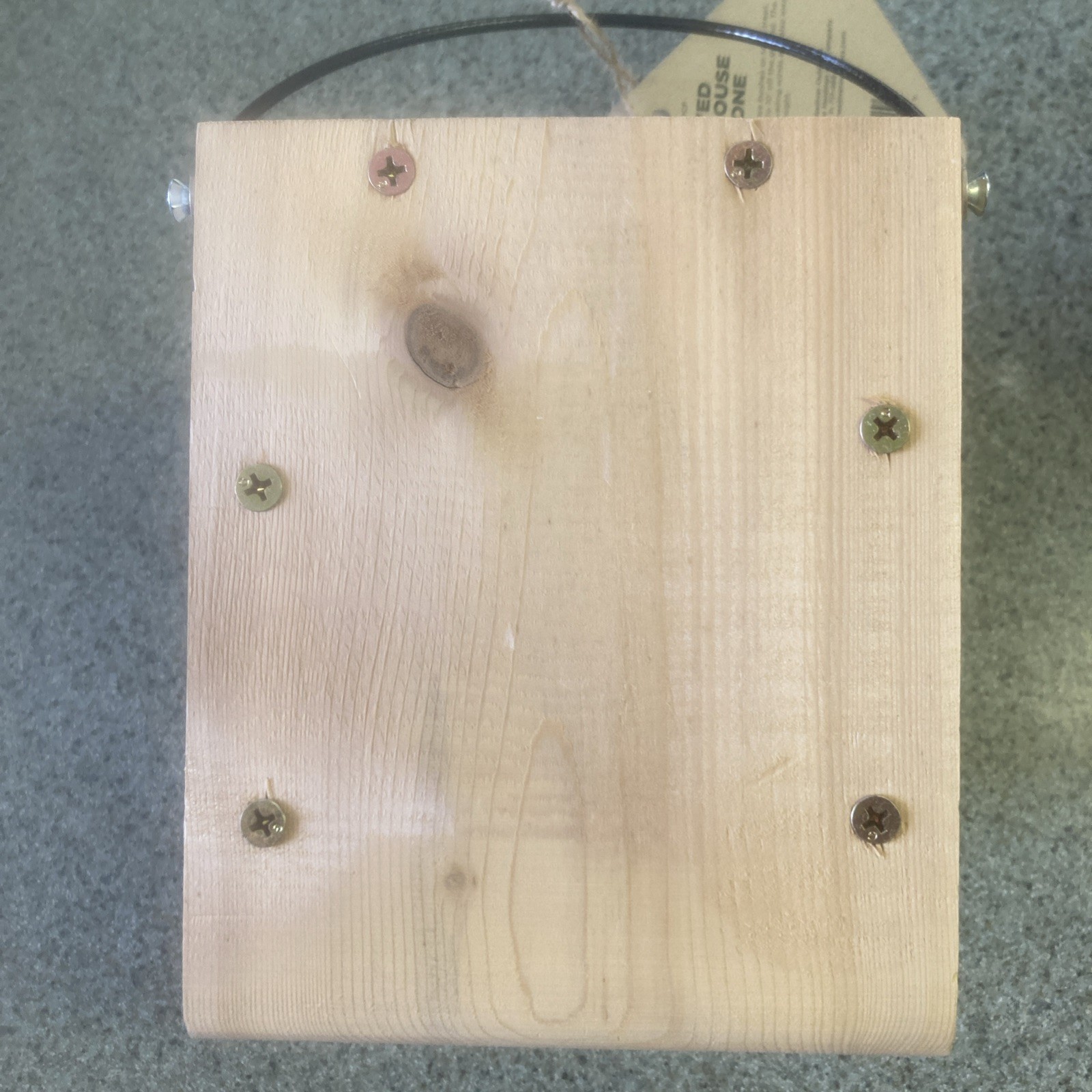 Welliver Carved Wren House Pine Cone Design Cedar Construction