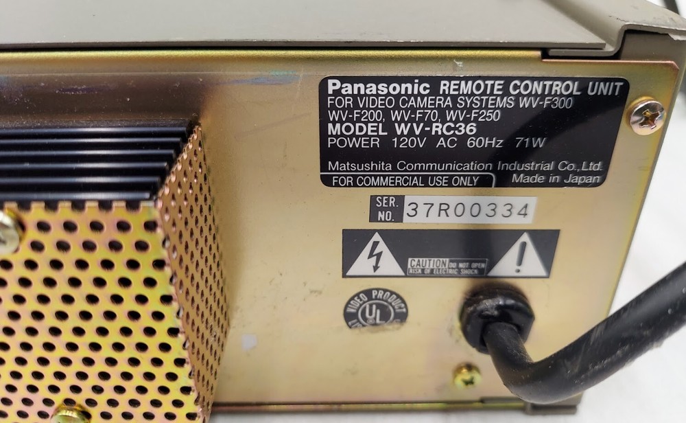 Panasonic WV-RC36 Remote Control Unit