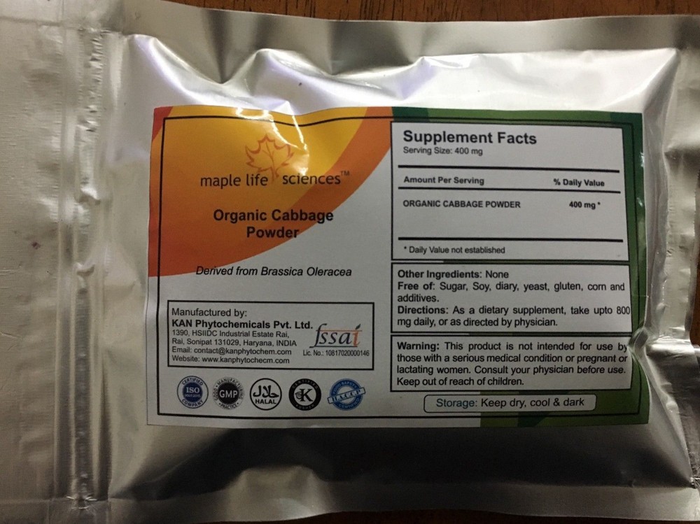 ORGANIC Cabbage Powder Pure & High Quality
