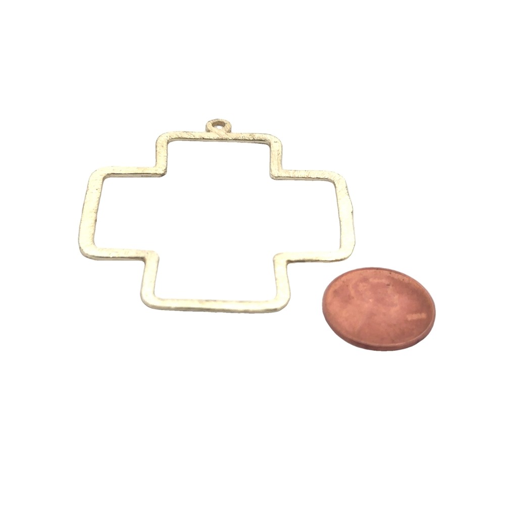 Large Cross Gold Plated, Silver Plated |