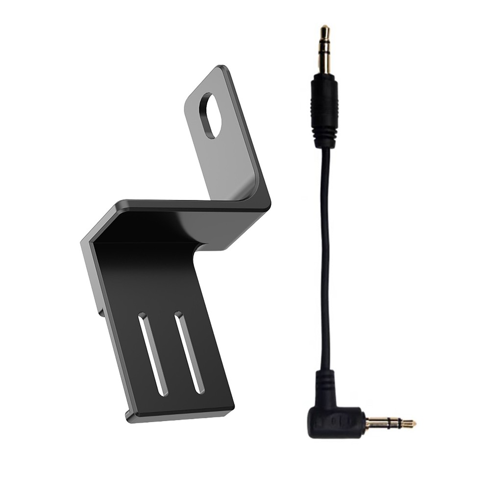 Black Microphone Expansion Mount Holder Base +Cable For Insta360 X4 Camera