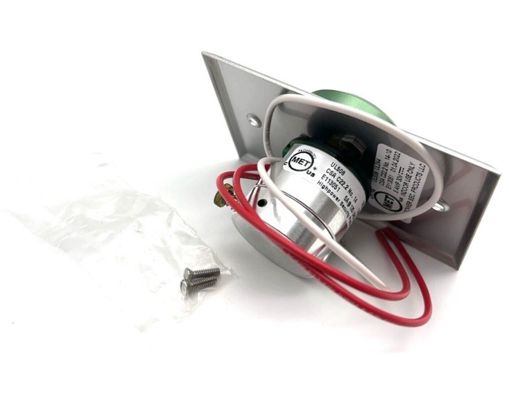 BEA 10ACPBDA10 Push Button, Green Push to Exit text With Pneumatic Timer