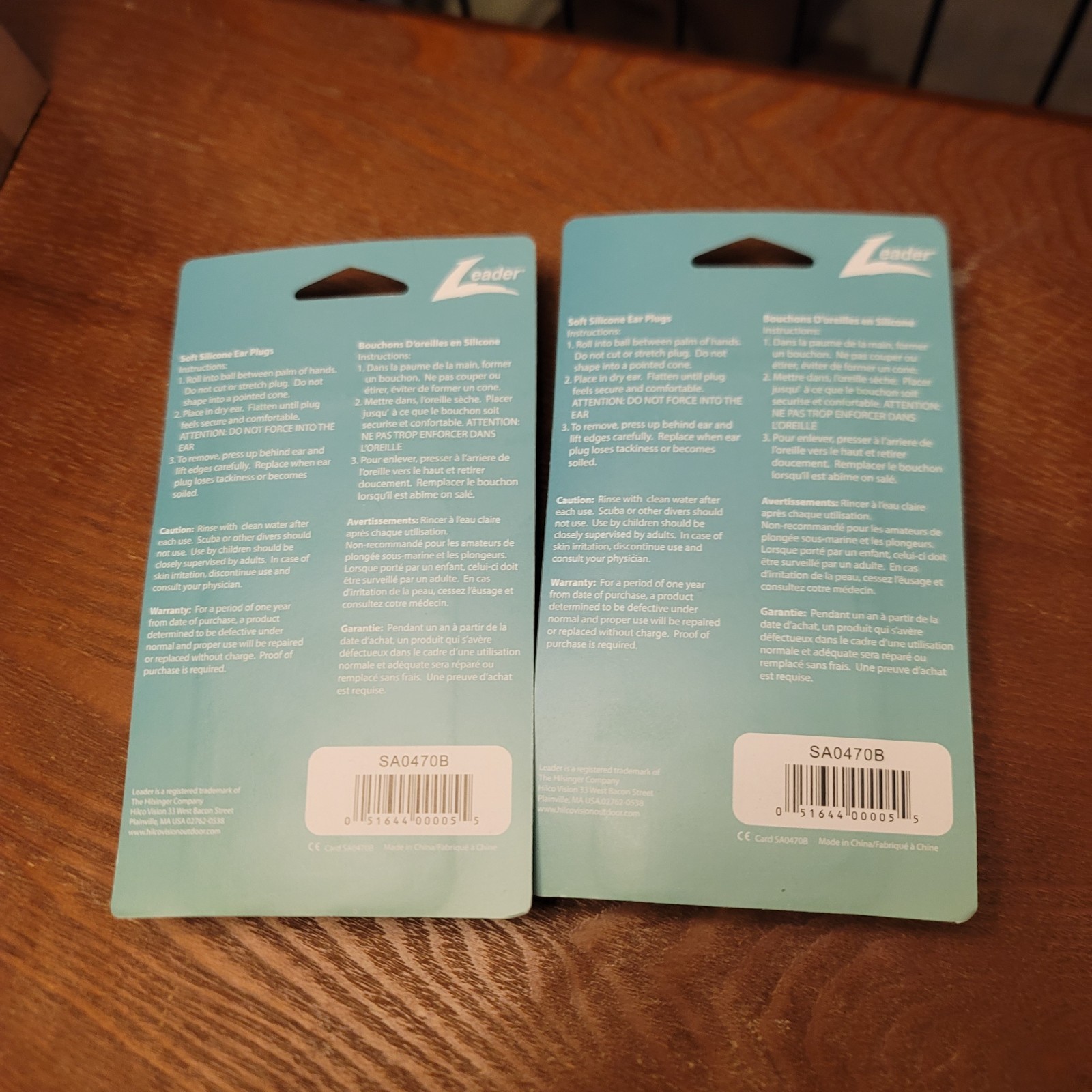 Leader Silicone Ear Plugs Adult Size Great For Swimming Super Soft 4 Pairs