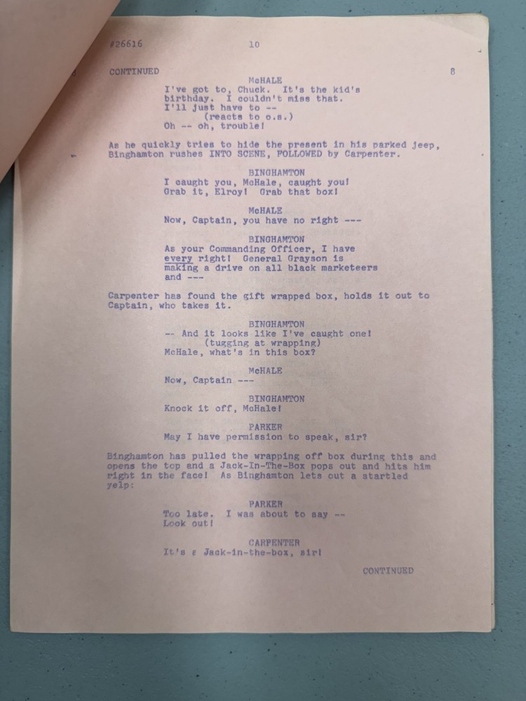 McHale's Navy Tv Show Script 1965