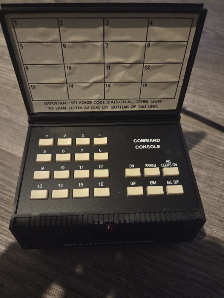 BSR X-10 Control System Command Console X10-014311 Home Automation