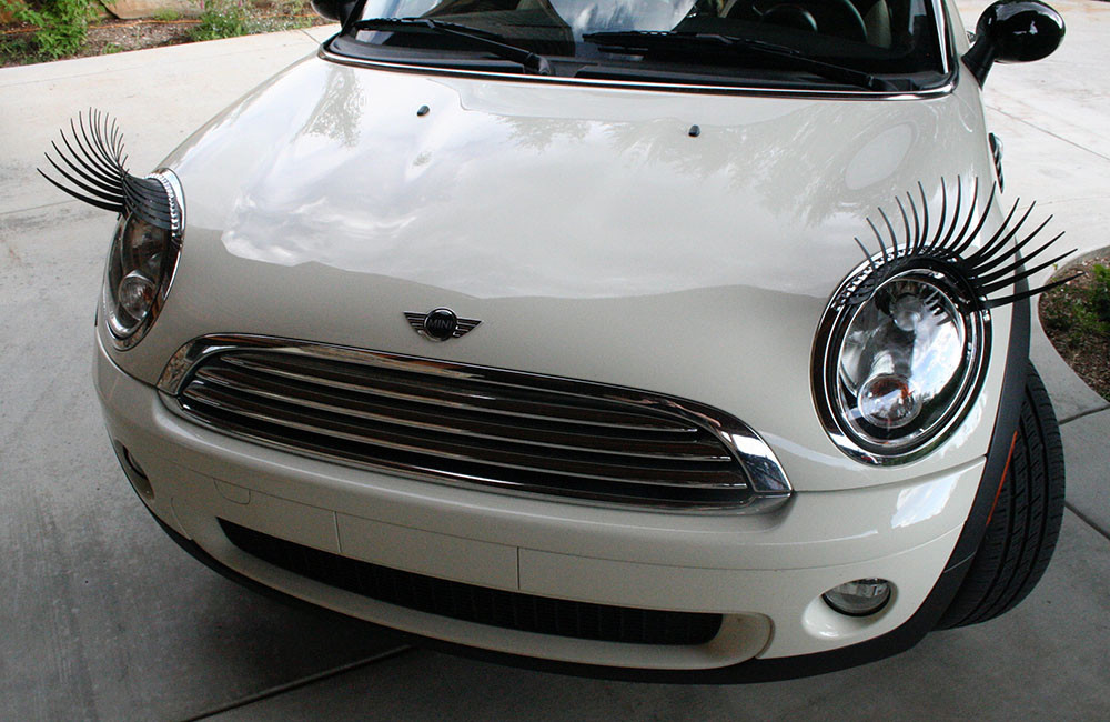 CarLashes Whimsical Giant Headlight EyeLashes - BLACK