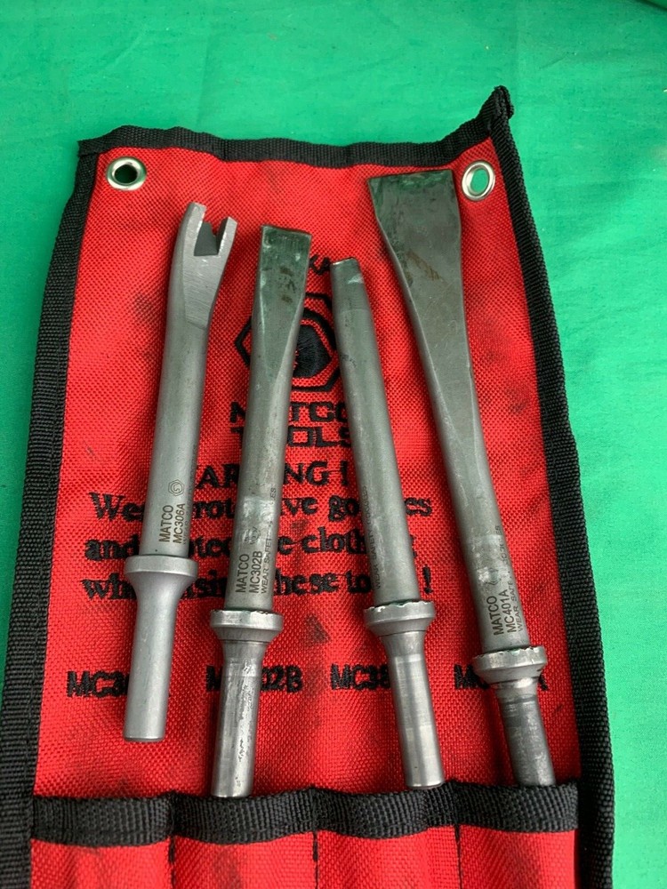 Matco Tools 4 Piece Cutter, Chisel, Scraper and Punch Set Model AH4KA