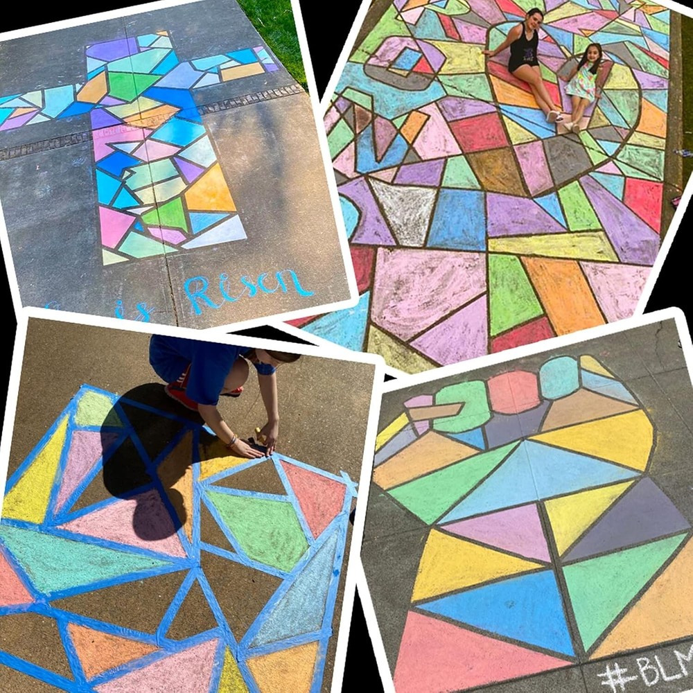 Vibrant Assorted 162-Pack Sidewalk Chalk - Ideal for Playgrounds and Classrooms