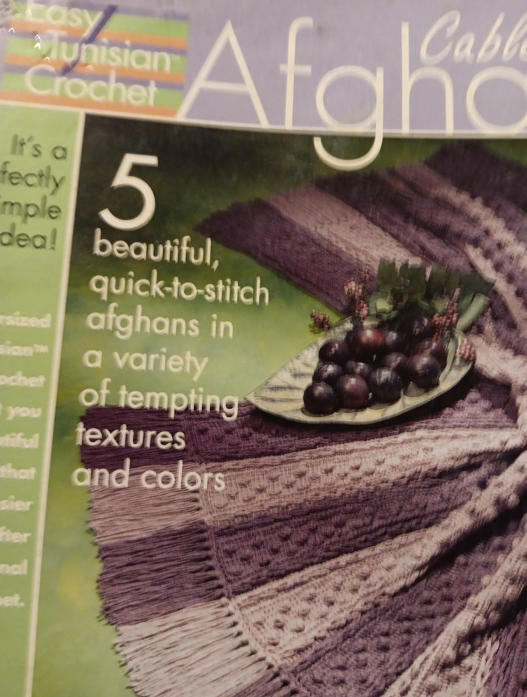 Annies Easy Tunisian Cable Hook Afghans Book