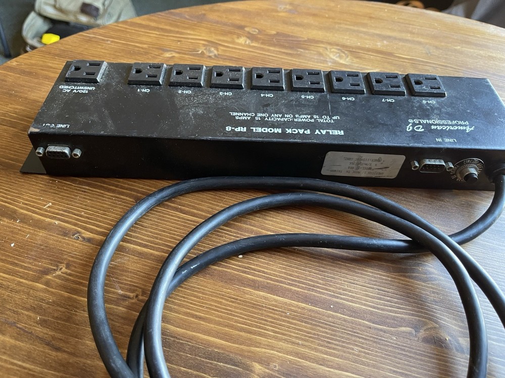 American DJ RP-8 8-Channel Wired Relay Pack Stage Lighting Controller