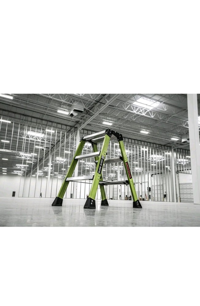 Ladders, Sure Step, 3-Step, Double-Sided Step Stool, Fiberglass, (11953), Typ...