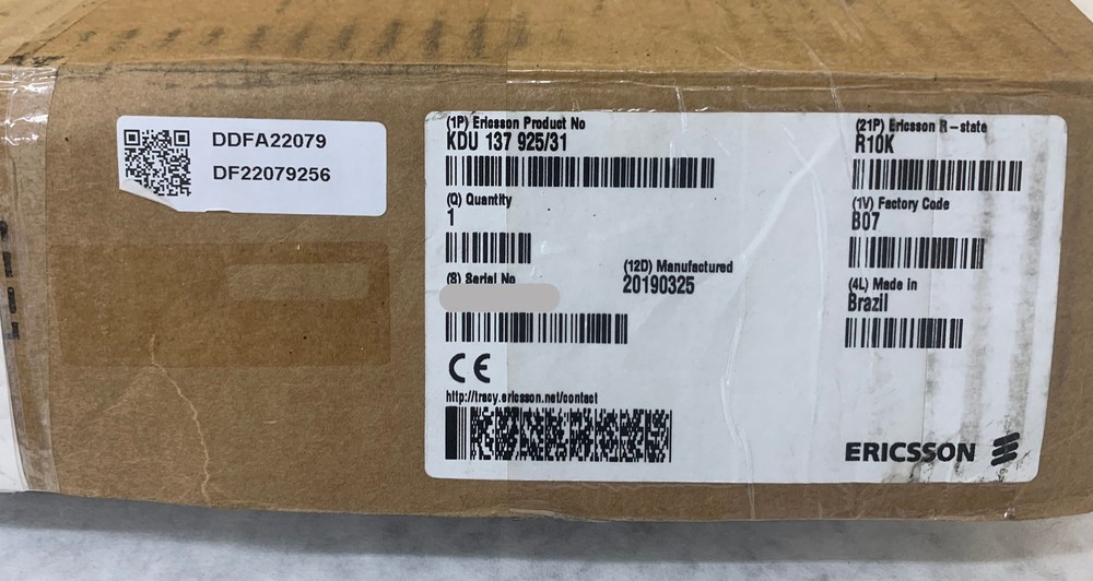 Ericcson Baseband 5216 Processor Unit (KDU 137 925/31)