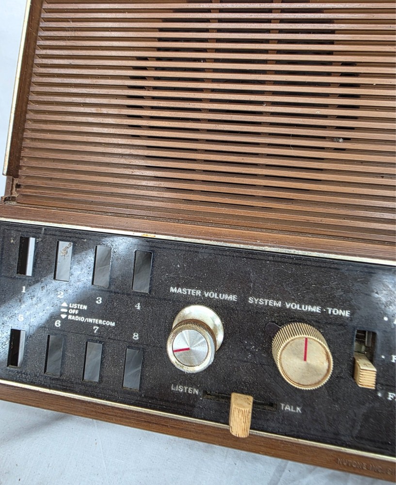 NuTone 2090 Untested Vtg Solid State Home Intercom Music AM FM Radio System