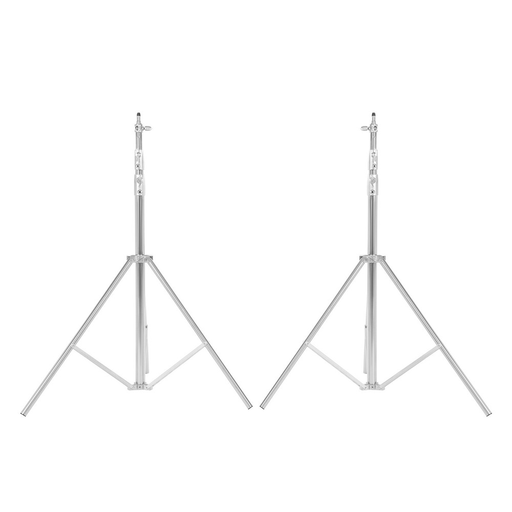 2pcs Adjustable Photography Light Stand Kit with Softbox and Backdrop Support