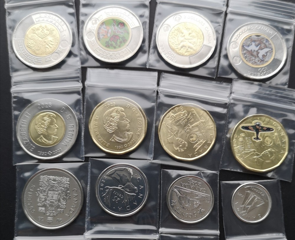 *** CANADA  2023  QUEEN  COMPLETE  UNCIRCULATED  COINS  SET ***