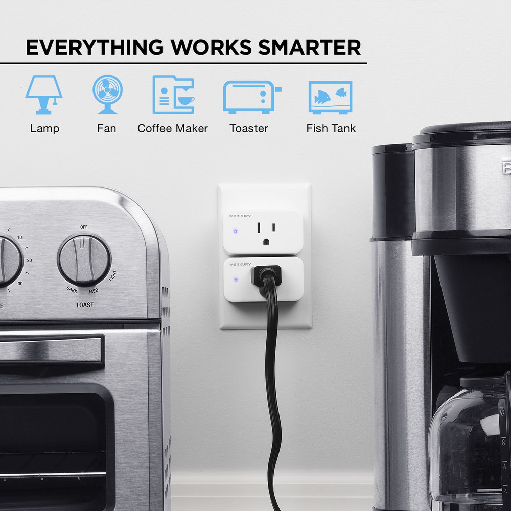 Smart Plug WiFi Outlet 3 Pack Alexa Google Home Compatible Smart Socket White