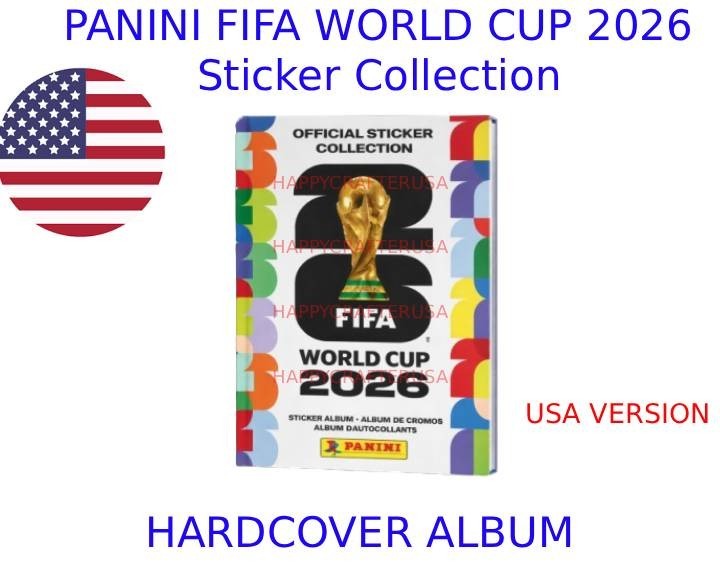 2026 Panini FIFA World Cup Sticker Album - HARDCOVER USA EDITION  * Pre-Sale *