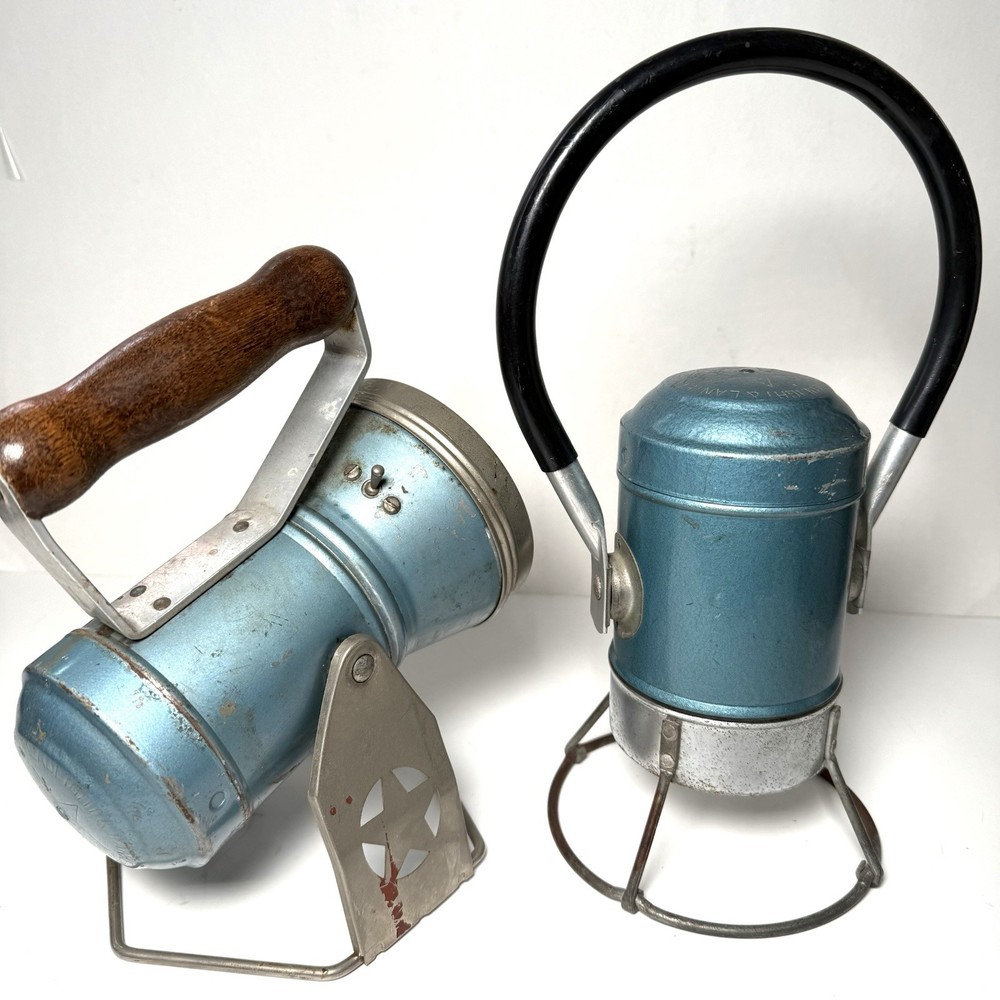 Vintage Amtrak Star Headlight & Lantern Co. Railroad Spot Light Set Untested