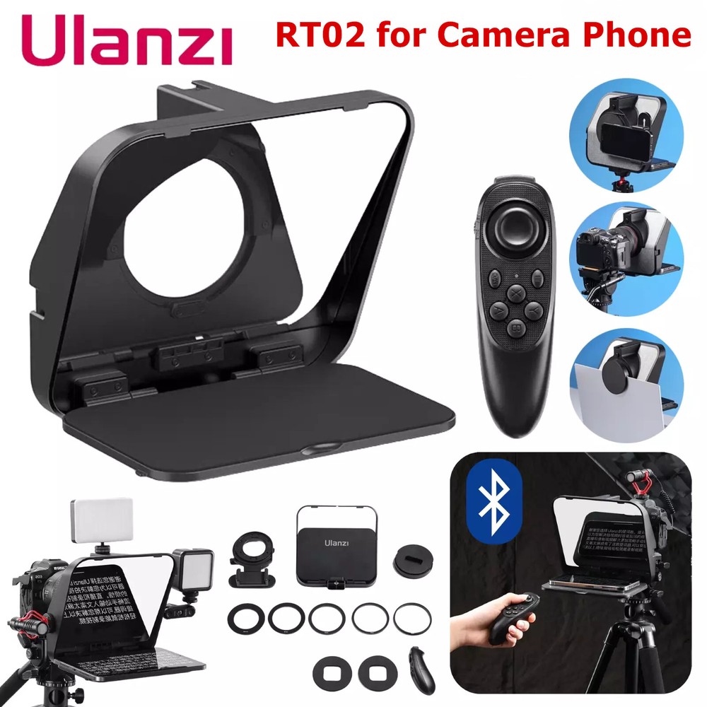 Ulanzi RT02 Portable Video Teleprompter Remote Control for Smartphone Camera