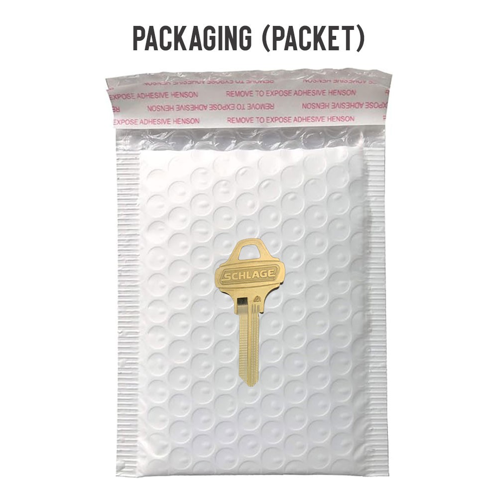 C124 Key Blank 6-Pin Brass