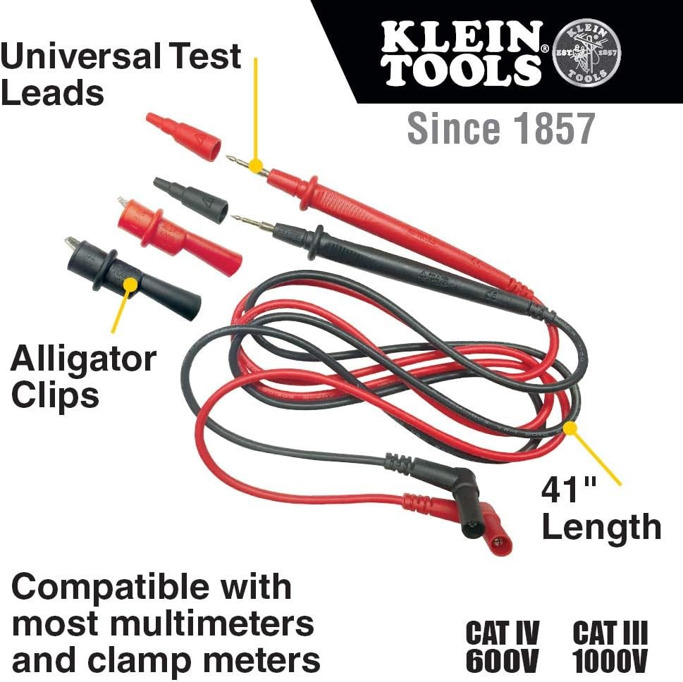 Klein Tools 69410 Replacement Test Lead Set, Right Angle