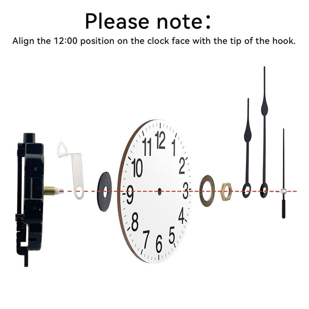 Pendulum Clock Movement Jumping Seconds Wall Clock Accessories Metal Clock Hands