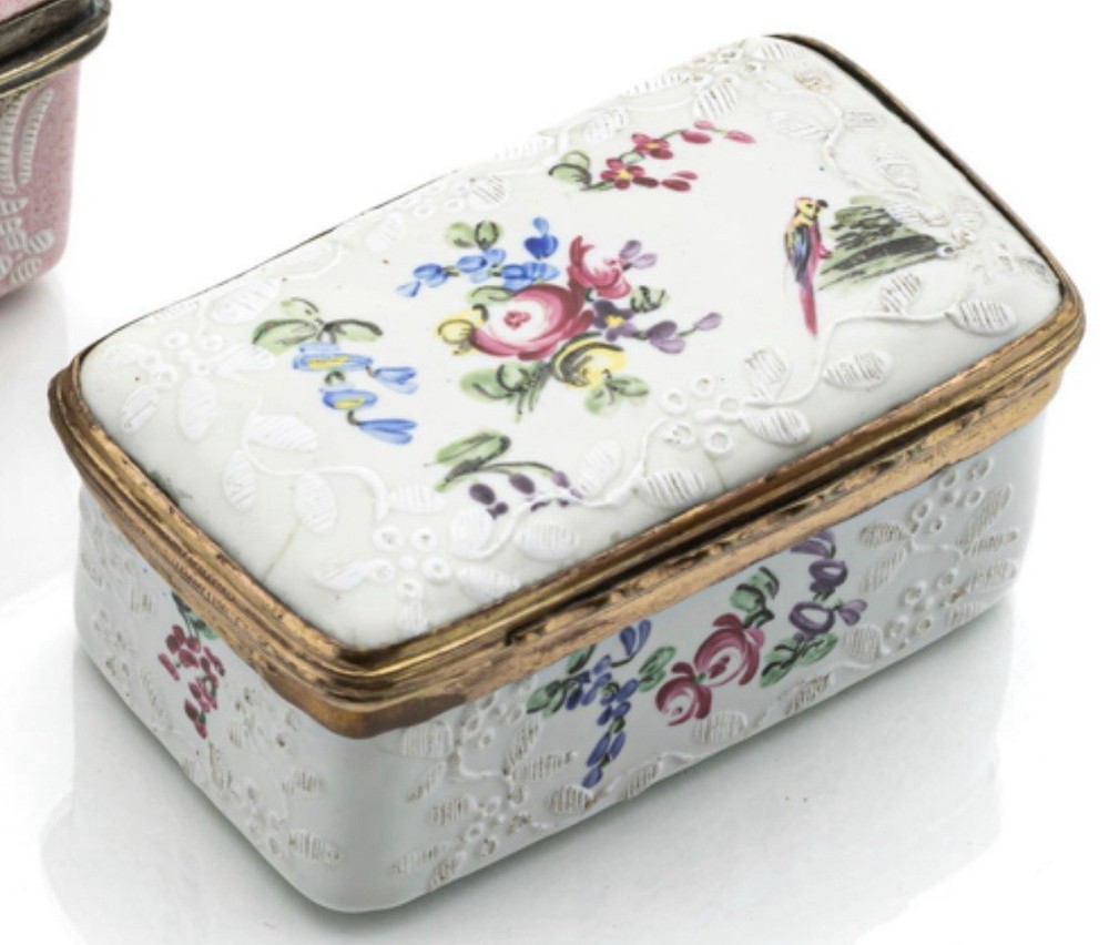 18th Century Copper Enameled Snuff Box