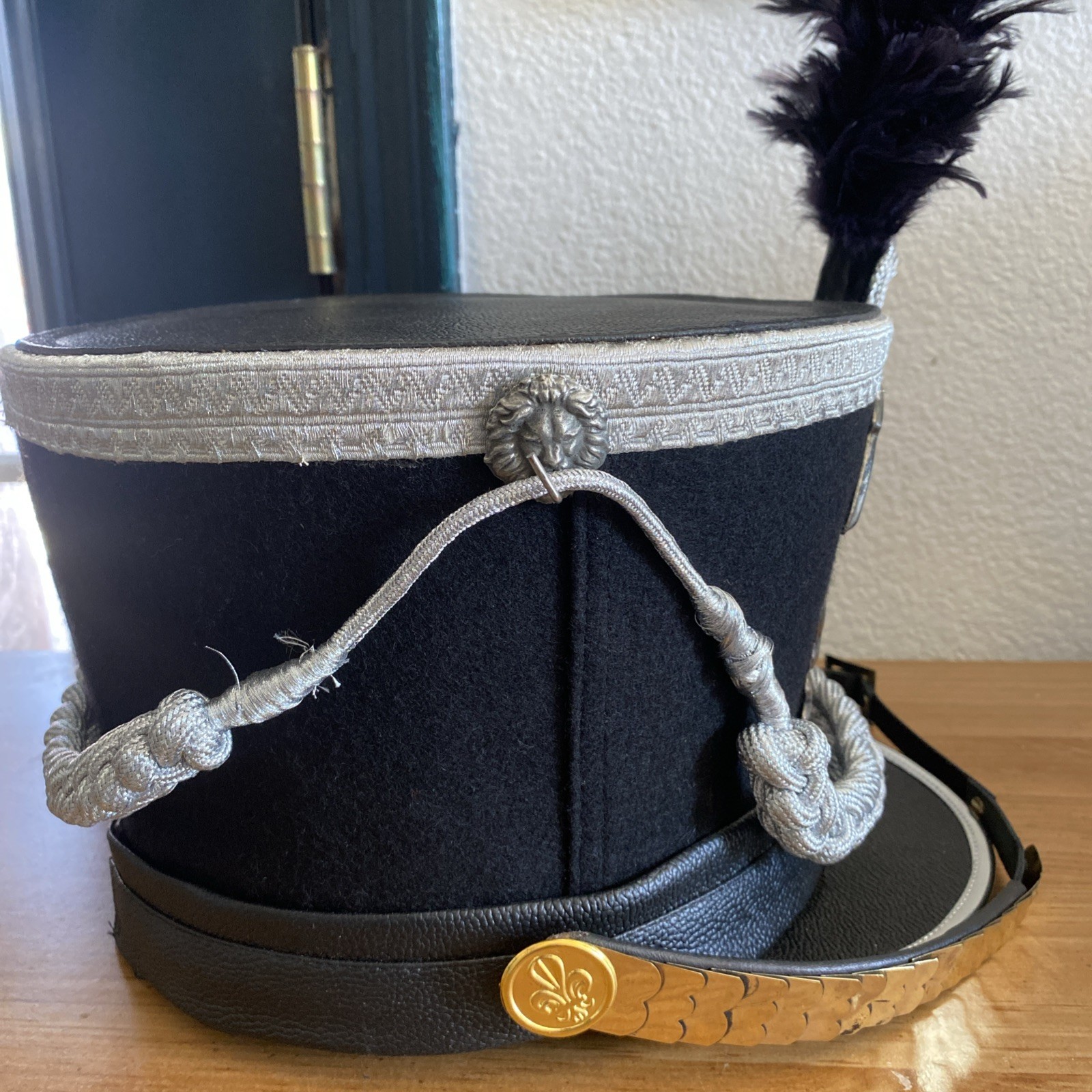 Handmade Wool Brunswicker Napoleonic Inspired Shako 59cm/23inch Replica Feather