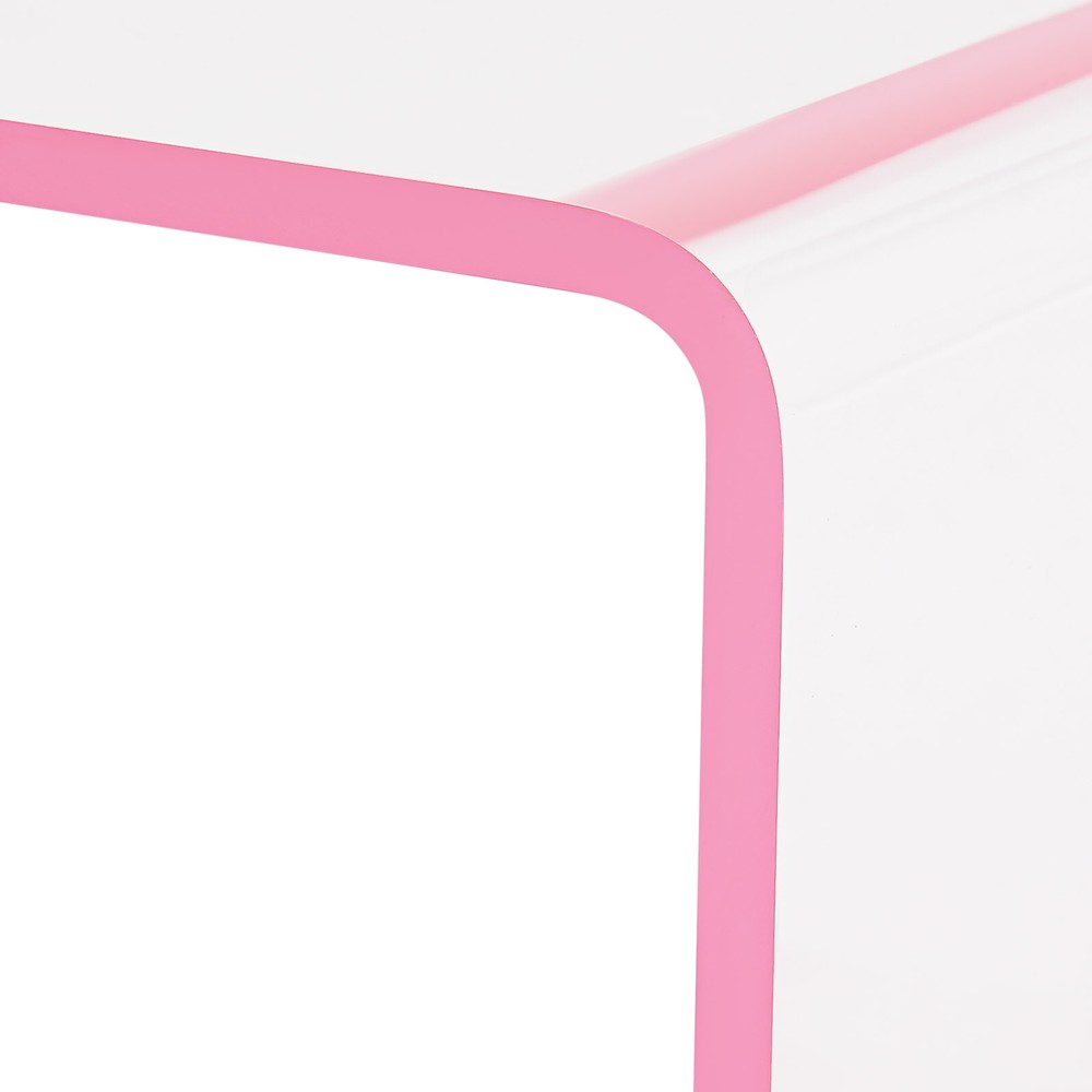 Wall-Mounted Bedside Table Acrylic Bedside Bookshelf Acrylic Floating Nightstand