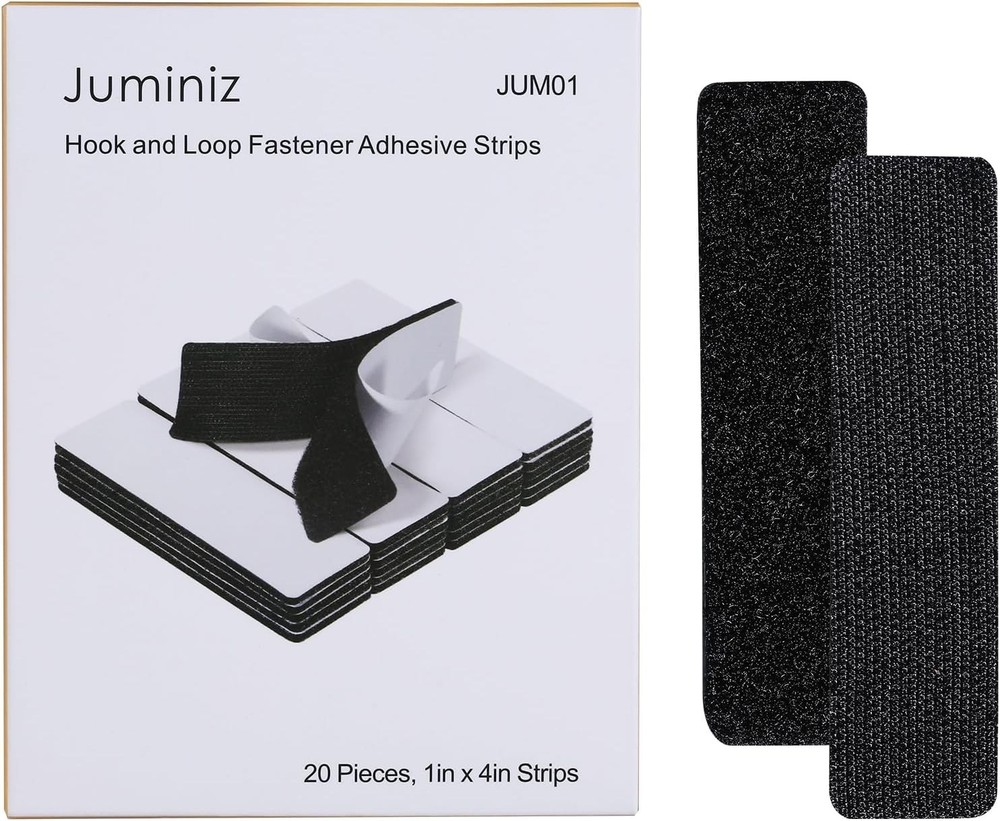20 Sets Heavy-Duty Hook and Loop Fastener Strips 1x4 Inch - Secure & Versatile