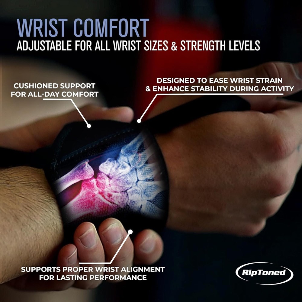 Breathable 18” Wrist Wraps - Adjustable, Durable & Ideal for Strength Training