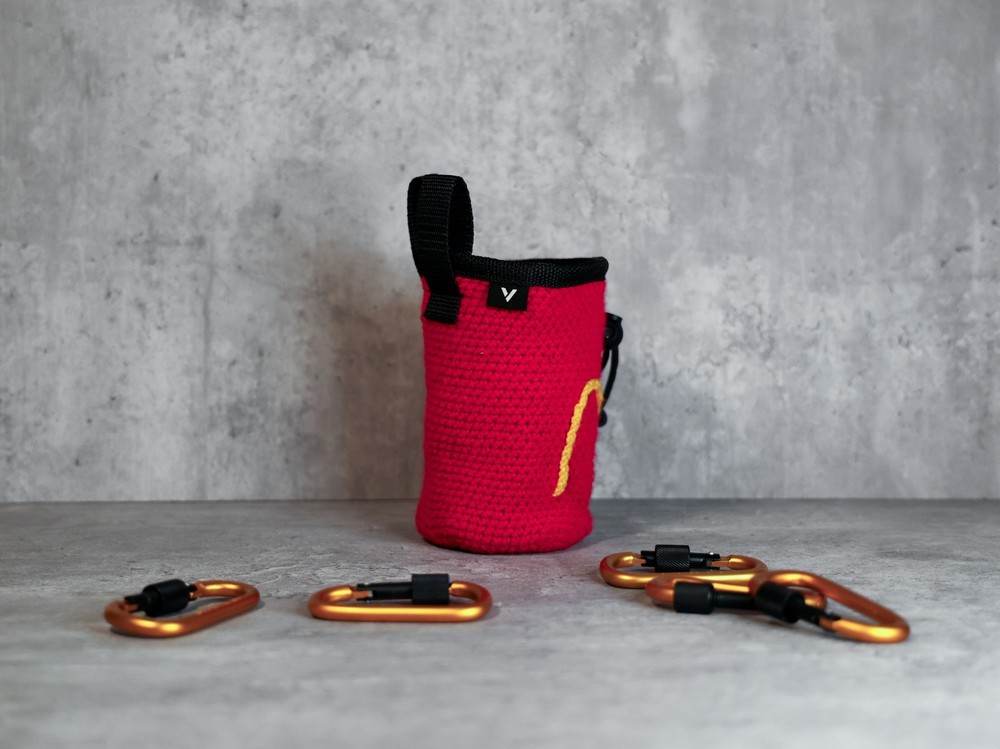 Handmade McClimb Crochet Chalk Bag