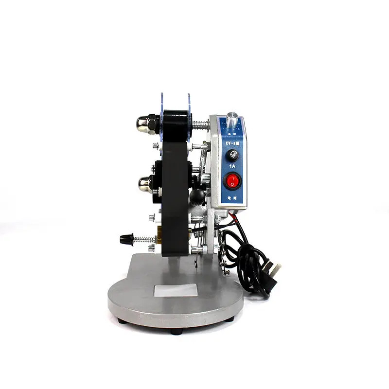 Manual portable date coding printer, hand pressed ribbon coding machine