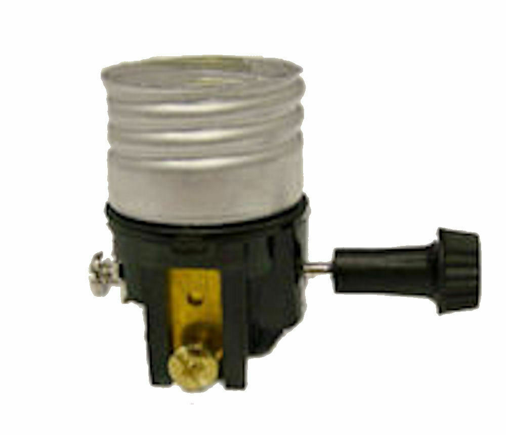 PHENOLIC LAMP SOCKET 3-WAY W/ LARGE 1/2" HOLE TR-33